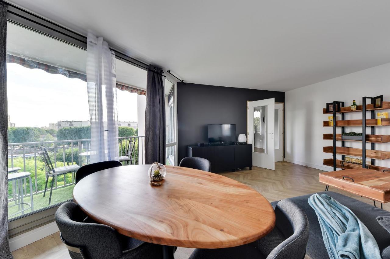Апартаменты Chic Apart With Parking And Balcony Вильнёв-ла-Гарен Экстерьер фото